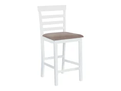 Bancos de bar 2 pcs tecido branco PT868470