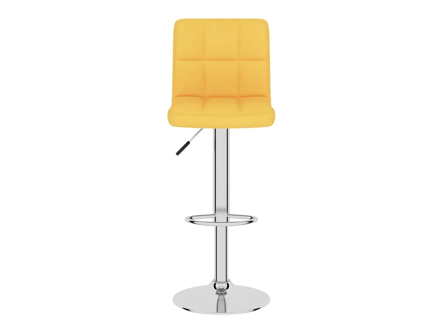 Bancos de bar 2 pcs tecido amarelo mostarda