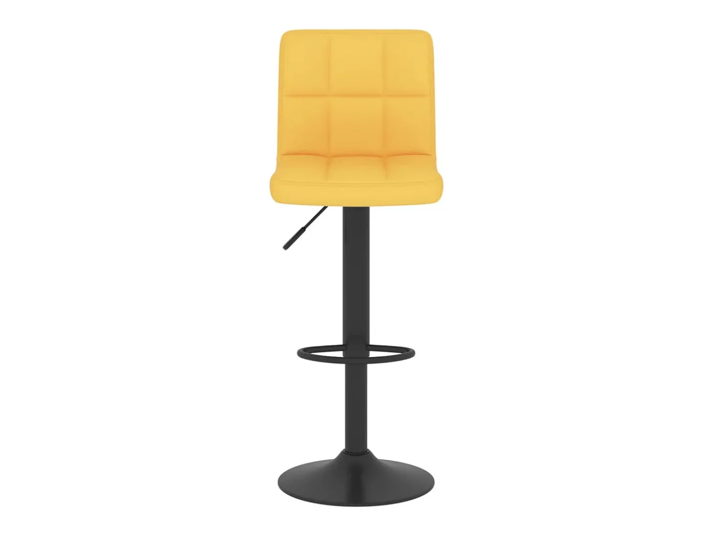 Bancos de bar 2 pcs tecido amarelo mostarda PT920381