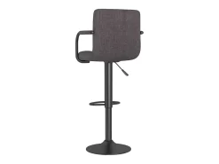 Bancos de bar 2 pcs tecido cinzento-acastanhado