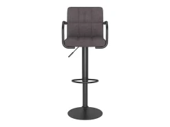 Bancos de bar 2 pcs tecido cinzento-acastanhado