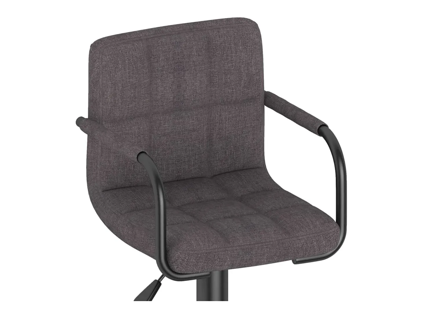 Bancos de bar 2 pcs tecido cinzento-acastanhado