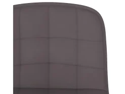 Bancos de bar 2 pcs tecido cinzento-acastanhado