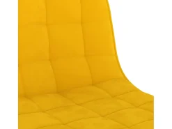 Bancos de bar 2 pcs veludo amarelo