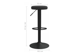 Bancos de bar 2 pcs veludo preto