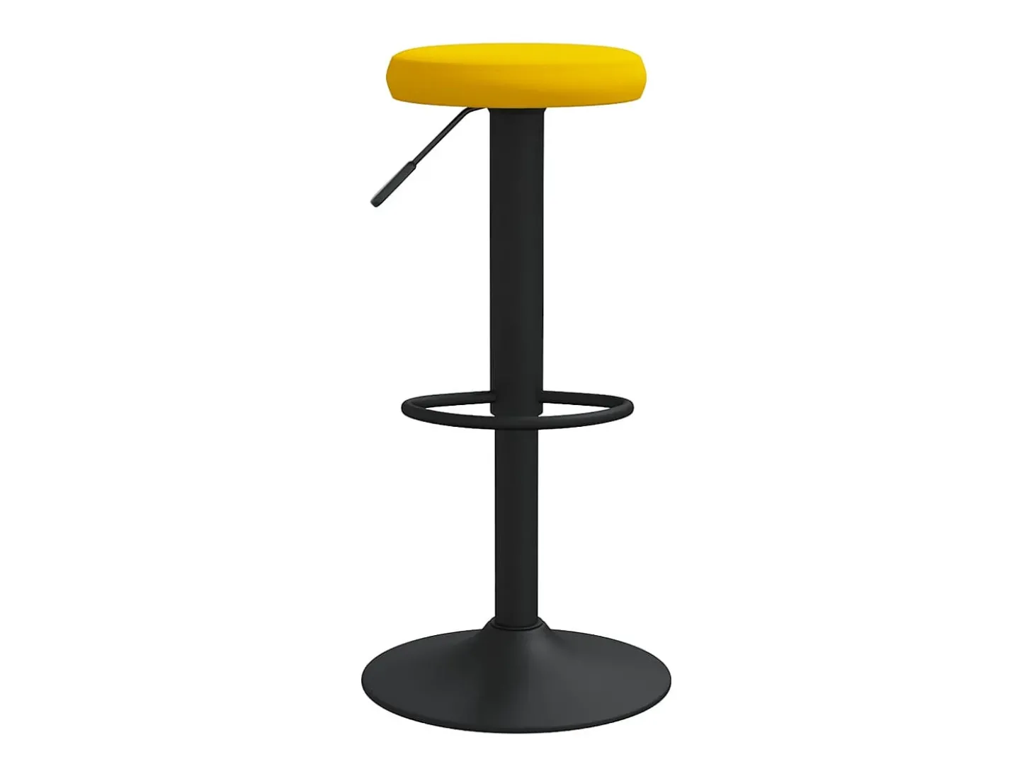 Bancos de bar 2 pcs veludo amarelo mostarda