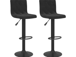 Bancos de bar 2 pcs veludo preto PT234324