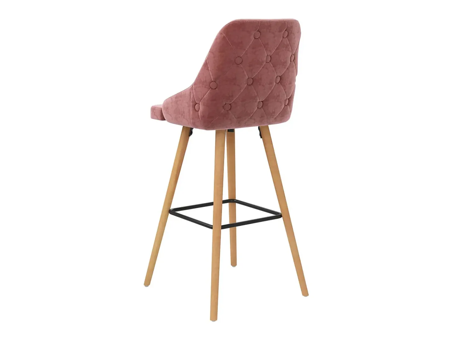 Bancos de bar 2 pcs veludo rosa