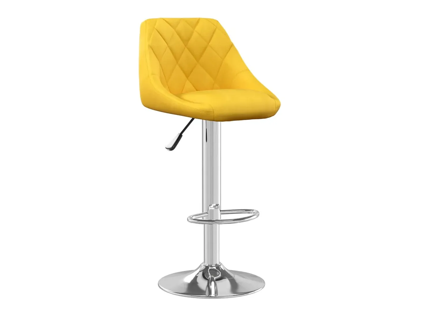 Bancos de bar 2 pcs veludo amarelo mostarda PT896841
