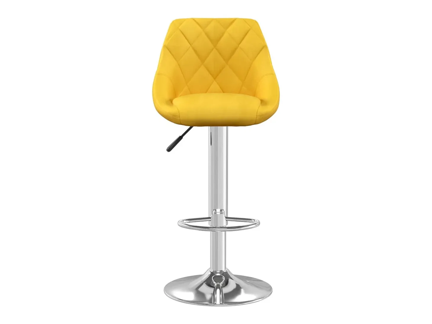 Bancos de bar 2 pcs veludo amarelo mostarda PT896841