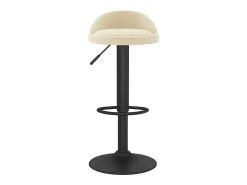 Bancos de bar 2 pcs veludo creme