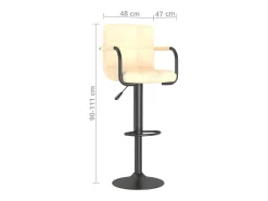Bancos de bar 2 pcs veludo creme
