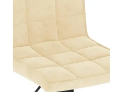 Bancos de bar 2 pcs veludo creme