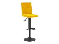 Bancos de bar 2 pcs veludo amarelo mostarda PT627578