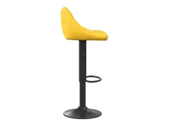 Bancos de bar 2 pcs veludo amarelo mostarda