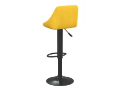 Bancos de bar 2 pcs veludo amarelo mostarda