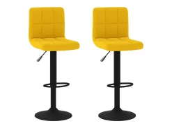 Bancos de bar 2 pcs veludo amarelo mostarda PT423227
