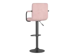 Bancos de bar 2 pcs veludo rosa
