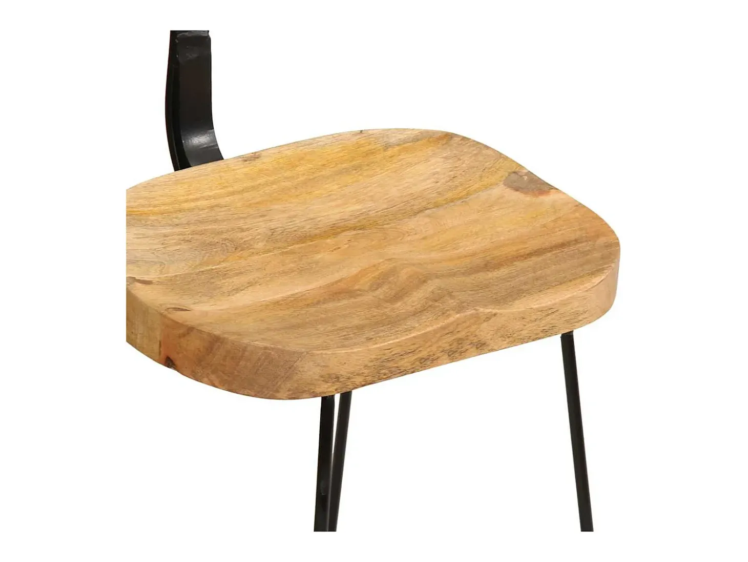 Bancos de bar 2 pcs 49x43x79 cm madeira de mangueira maciça