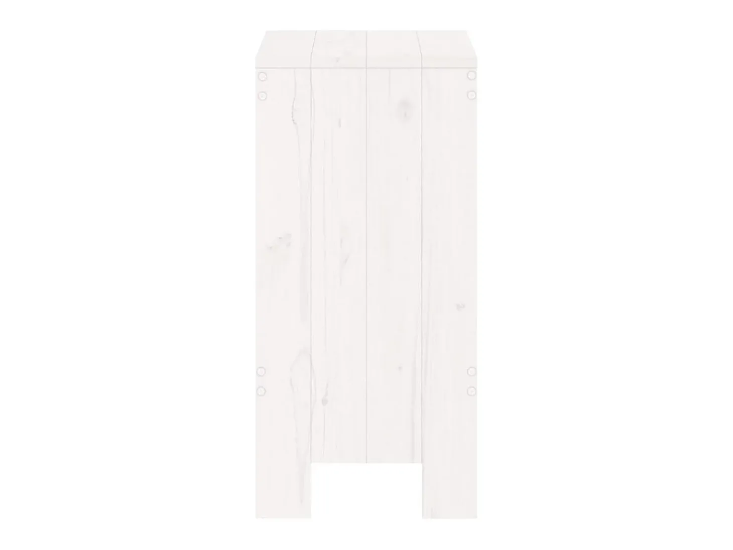 Bancos de bar 2 pcs 40x36x75 cm madeira de pinho maciça branco PT194866