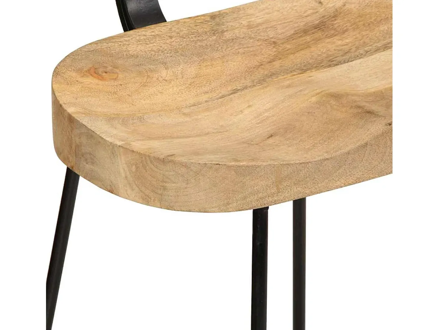 Bancos de bar 2 pcs 49x43x88 cm madeira de mangueira maciça