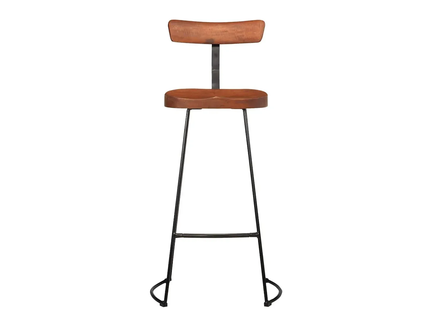 Bancos de bar 2 pcs 49x43x103 cm madeira de mangueira maciça