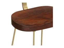 Bancos de bar 2 pcs 49x43x79 cm madeira de mangueira maciça