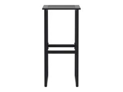 Bancos de bar 2 pcs 38x38x80 cm aço revestido a pó preto PT919288