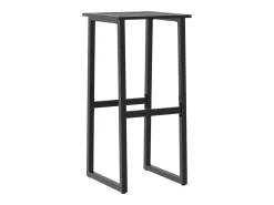 Bancos de bar 2 pcs 38x38x80 cm aço revestido a pó preto PT919288