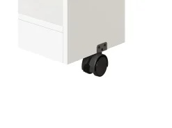 Bar giratório com iluminação LED e 2 portas - Porta arqueada branca