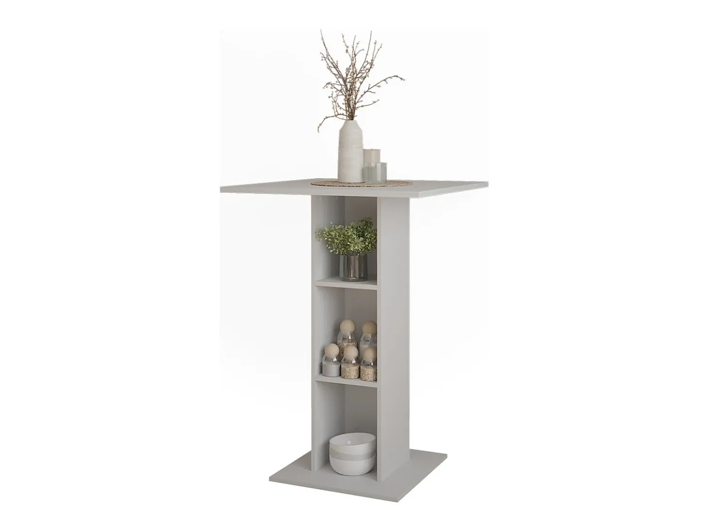 Bartisch branco 75x75x106 repose