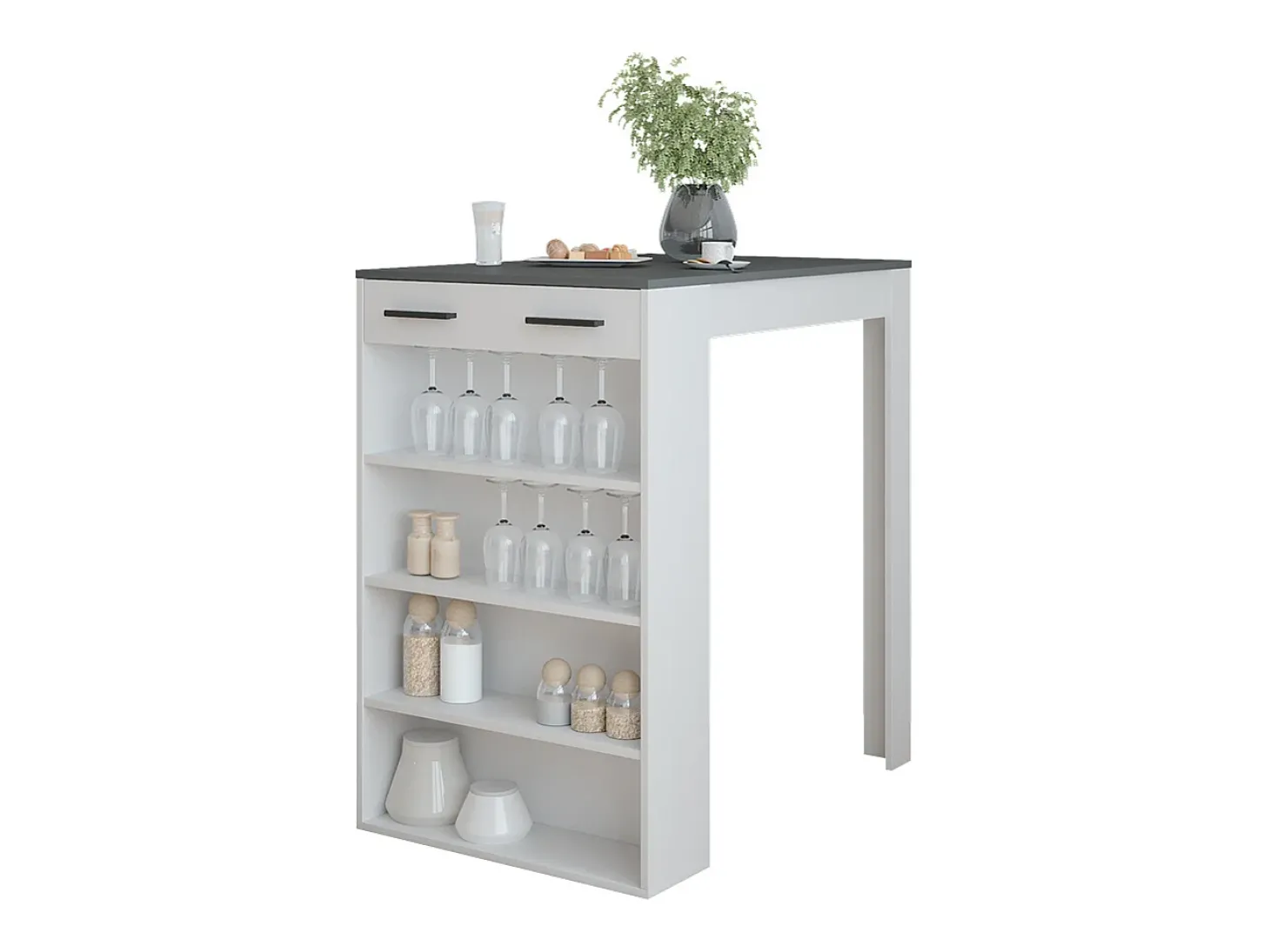 Bartisch branco/antracite 67x100x106 repose
