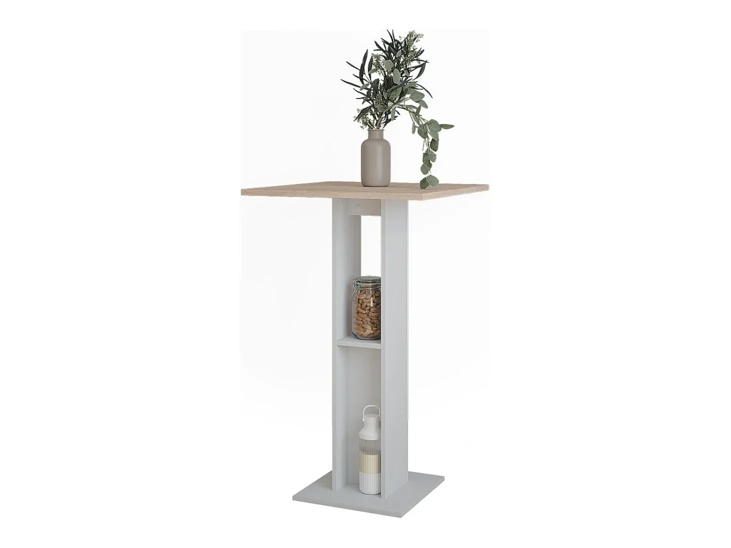 Bartisch branco/sonoma 65x65x106 repose