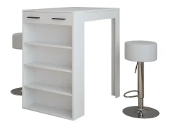 Bartisch-Set branco 67x100x106 repose