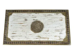 Base de mesa em manguier blanc vieilli