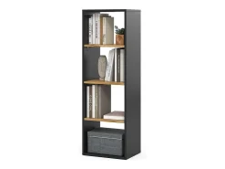 Bücherregal carvalho antracite/goldkraft 40x30x120 tomy
