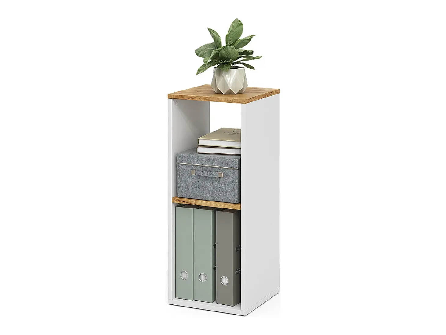 Bücherregal carvalho branco/dourado 30x30x74 tomy