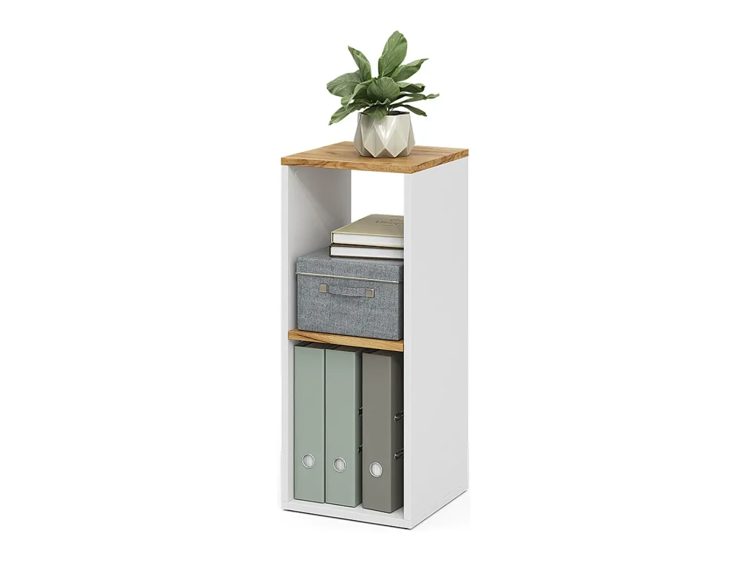 Bücherregal carvalho branco/dourado 30x30x74 tomy