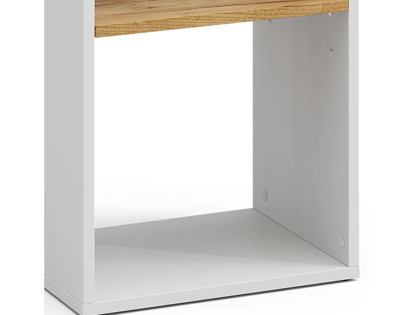 Bücherregal carvalho branco/dourado 40x30x74 tomy