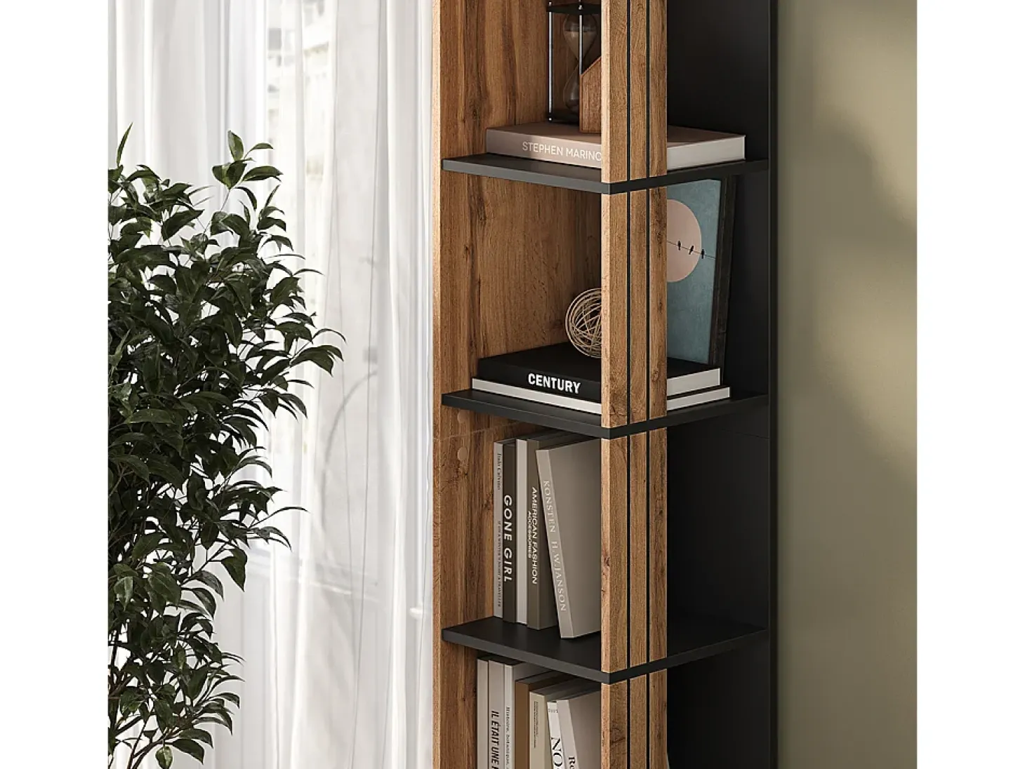 Bücherregal carvalho wotan 36x36x186.6 amber