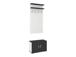 Bengaleiro Como, Antracite/Branco, L 66 cm