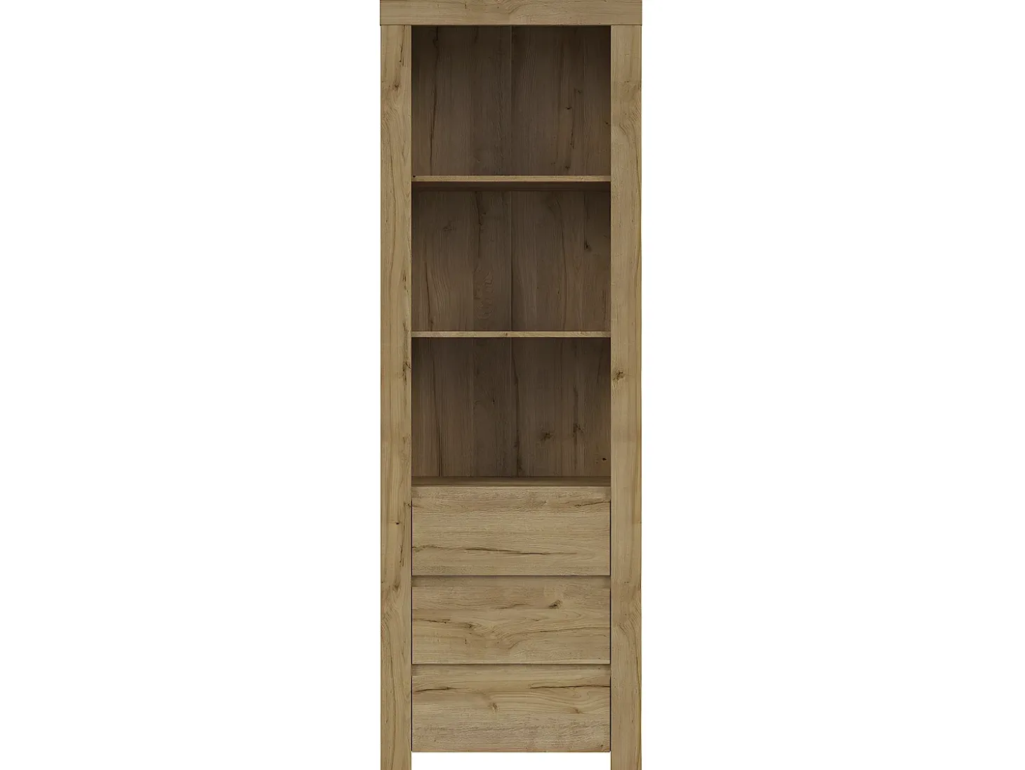 Biblioteca 3 gavetas Hella madeira 203cm