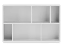 Biblioteca 2 prateleiras - A80cm x C119cm x P32cm branco - Nack
