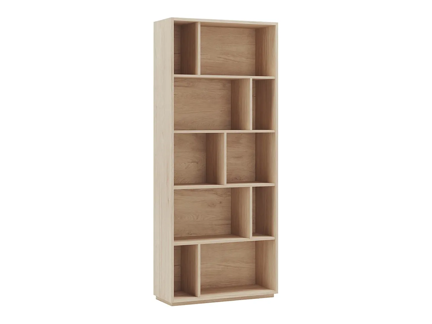 Biblioteca 5 prateleiras - A191cm x C80cm x P32cm carvalho - Nack
