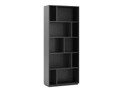 Biblioteca 5 prateleiras - A191cm x C80cm x P32cm antracite - Nack