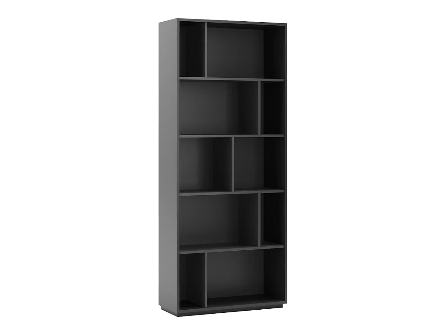Biblioteca 5 prateleiras - A191cm x C80cm x P32cm antracite - Nack