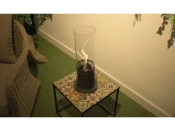 Biolareira de mesa a bioetanol NIZZA Preto D14,5 x H46,5 interno externo