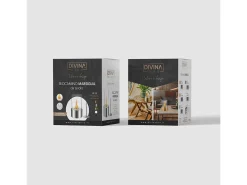 Biolareira de mesa a bioetanol MARSIGLIA Prata D16 x H27 interna externa