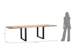 BORDA TUDO. CM 180X90X77-COMPRIMENTO TOTAL 280 (MADEIRA MANGA)