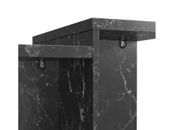 Brielle | Mesa de centro com aspeto de mármore Preto